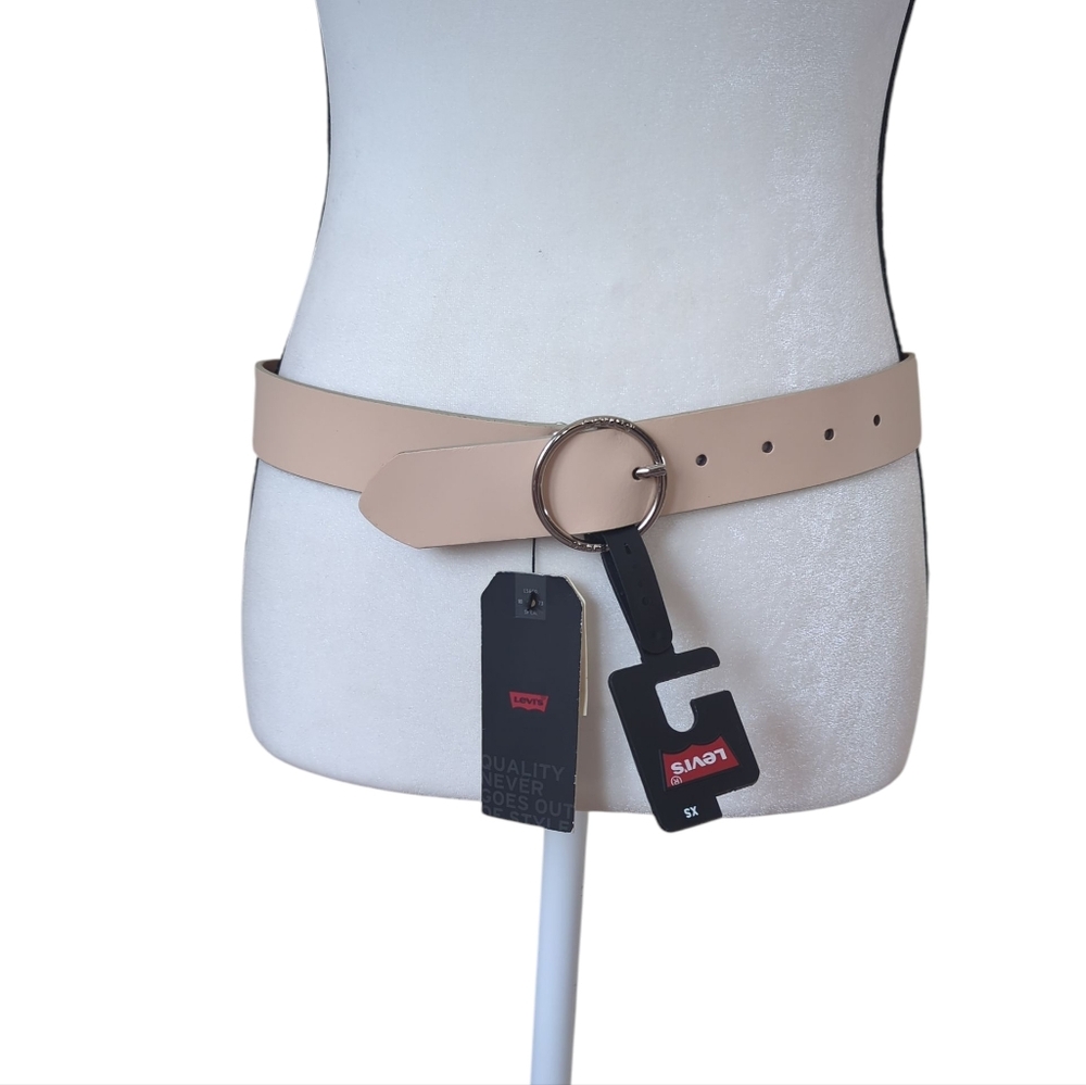 NWT Levi's Ring Buckle Belt XS Nude Pale Pink